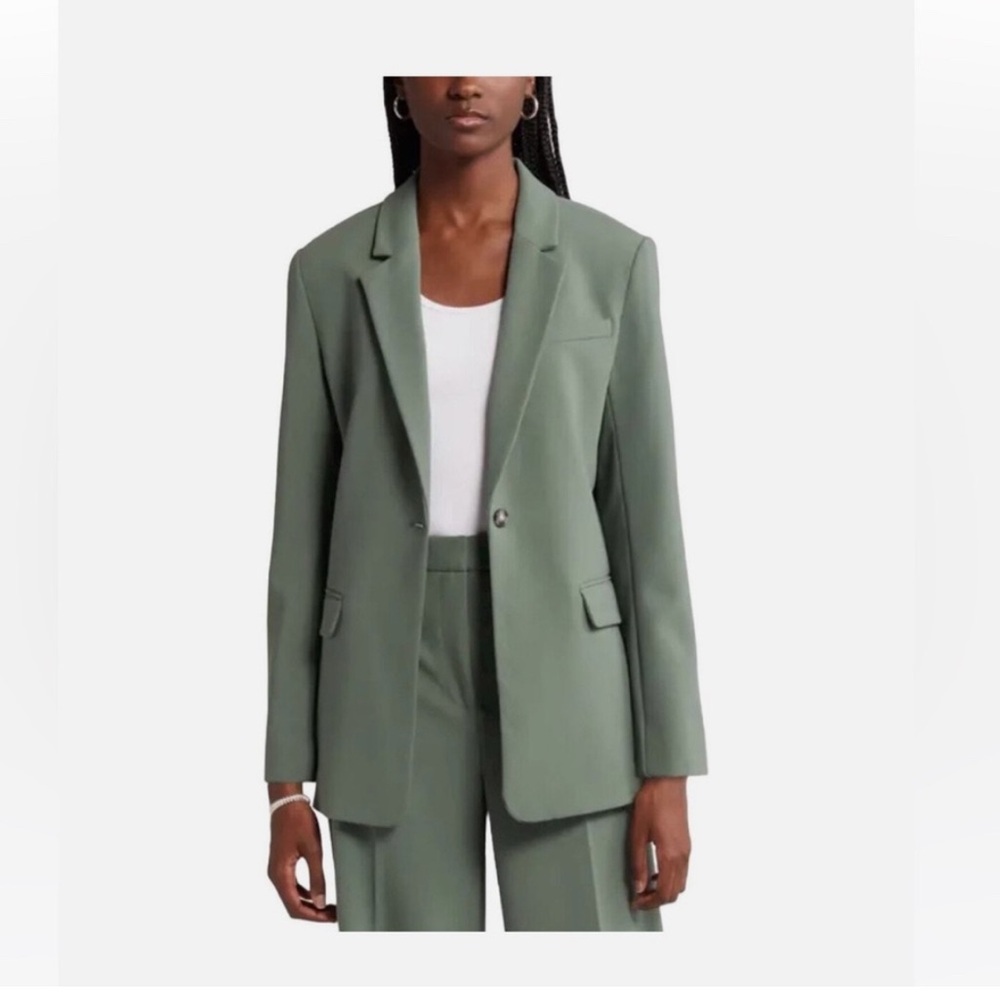 Nordstrom Relaxed Women's Green Blazer - M